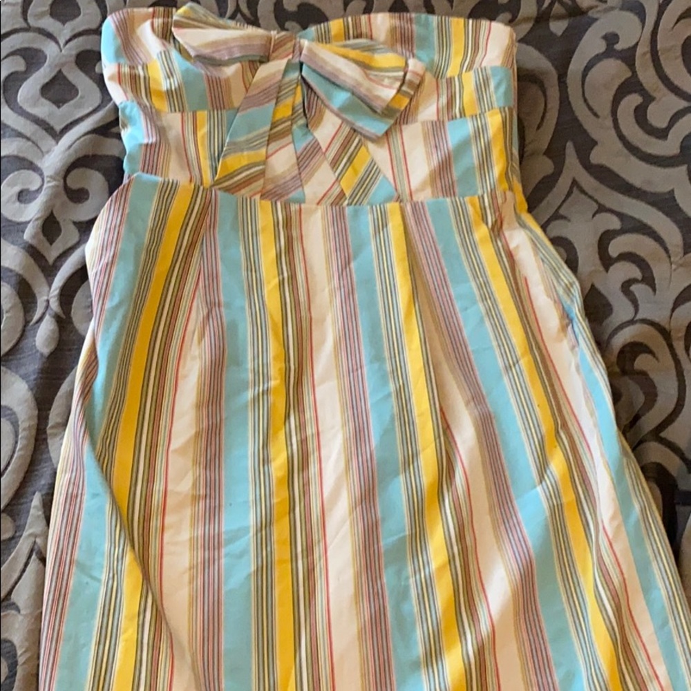 Strapless pencil dress